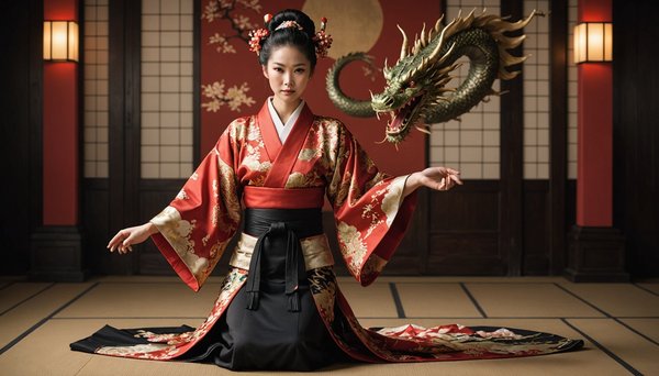 Le kimono dragon : l'élégance inspirée des légendes